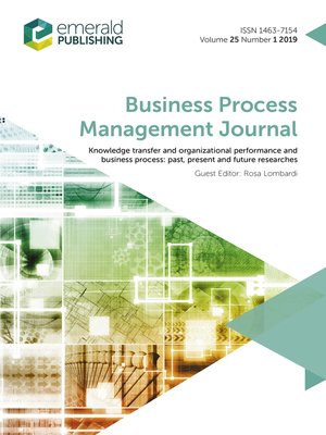 cover image of Business Process Management Journal, Volume 25, Number 1